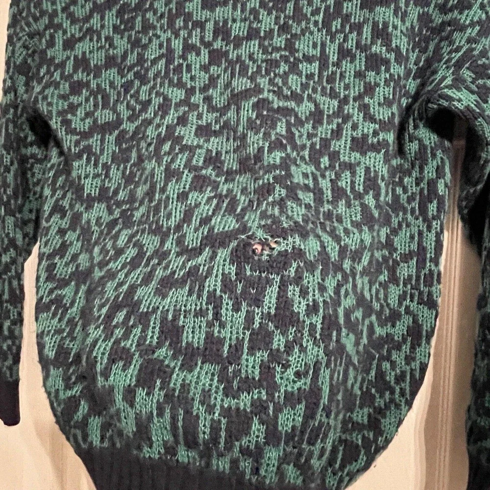 Vintage Grandpa Sweater‎ Adult L Sweater Cosby Style Preppy Casual Black